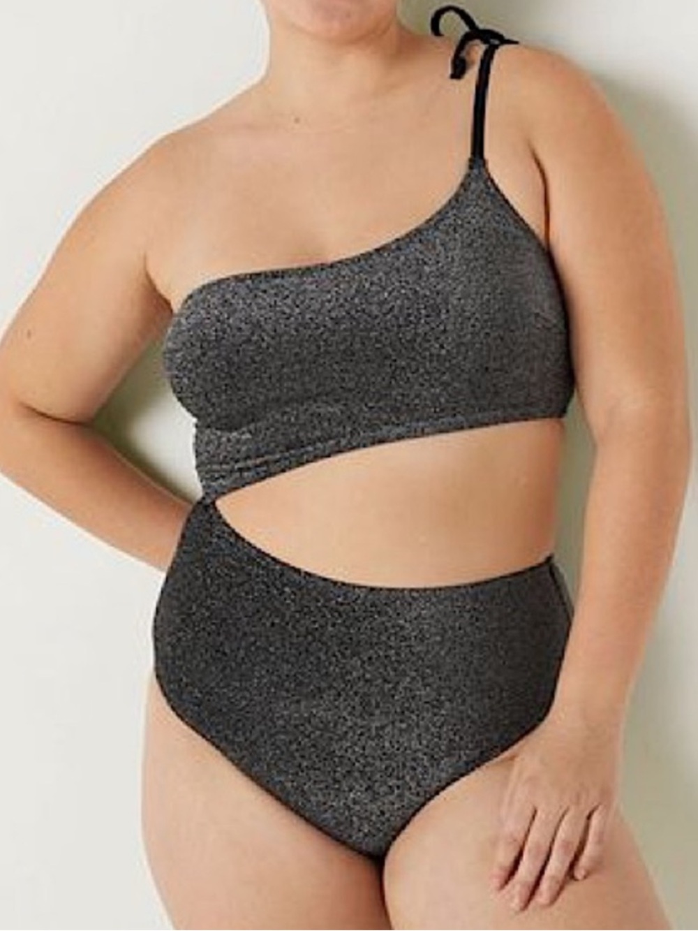 VICTORIA SECRET silver glitter bathing suit